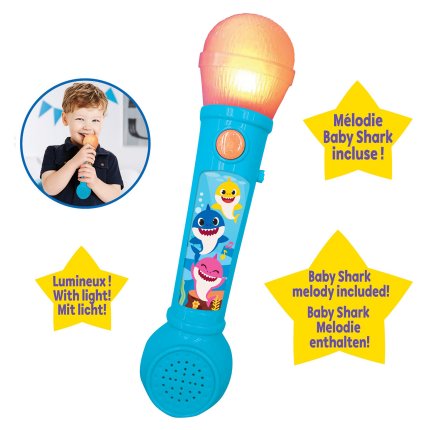 Baby Shark Lighting Microphone with Melodies