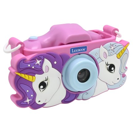Kinderfotoapparaat en camera met cover - Eenhoorn