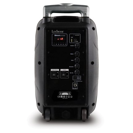 Altoparlante karaoke wireless con ruote e microfono iParty