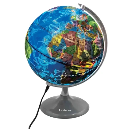 Svítící denní a noční glóbus (anglická verze)