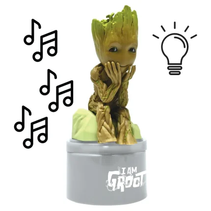 Nočné svetlo s reproduktorom Groot - Strážcovia Galaxie