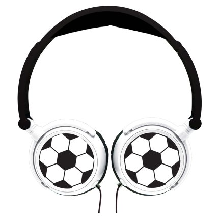 Faltbare kabelgebundene Kopfhörer - Fußball