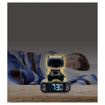 Alarm Clock with Batman 3D Night Light