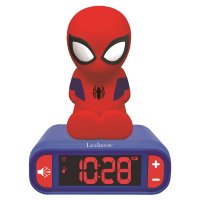 Budík s nočným 3D svetlom - Spider-Man