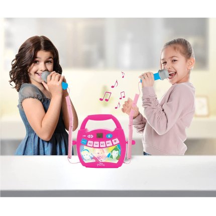 Leuchtender digitaler Karaoke-Player mit 2 Mikrofonen Disney-Prinzessinnen