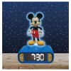 Wekker met 3D-nachtlampje Mickey Mouse