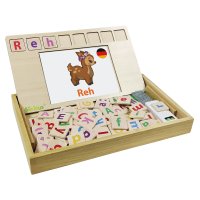 Englisch-deutsche Holz-Wortschule Bio Toys