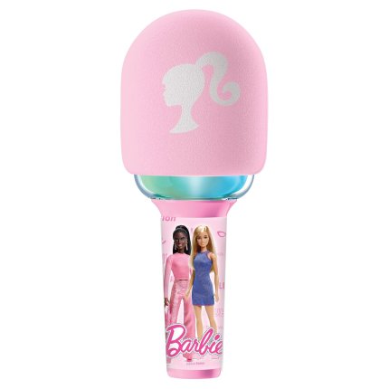 Svetleči brezžični karaoke mikrofon - Barbie