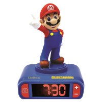 Budík s 3D figurkou - Super Mario