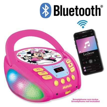 CD Player Bluetooth cu lumini Minnie Mouse
