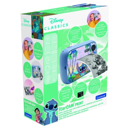 Dětský instantní fotoaparát StarCAM s tiskárnou - Disney Stitch