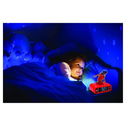Alarm Clock with 3D Night Light - Miraculous: Ladybug & Cat Noir