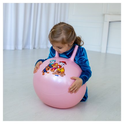 Skakača lopta na napuhavanje 45 cm ružičasta - Psići u ophodnji