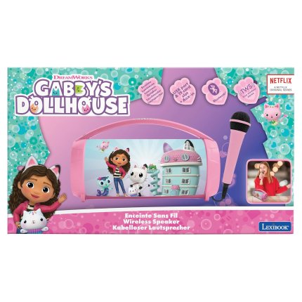Boombox Speaker with Microphone Gabby's Dollhouse