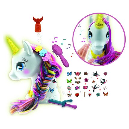 Magischer interaktiver Einhorn-Stylingkopf