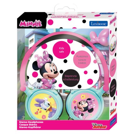 Skládací drátová sluchátka - Myška Minnie