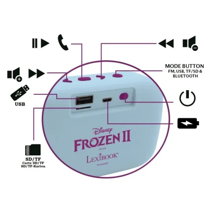 Přenosný mini reproduktor - Ledové království