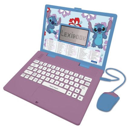 Español-inglés ordenador portátil con 170 actividades - Disney Stitch