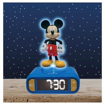Sveglia con luce notturna 3D - Topolino