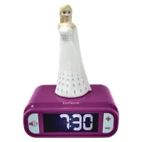 Budík s nočním 3D světlem Elsa - Ledové království