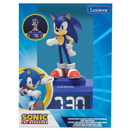 Alarm Clock with Sonic the Hedgehog 3D Night Light