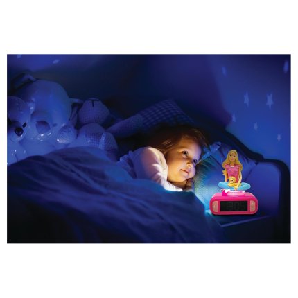 Alarm Clock with Barbie 3D Night Light