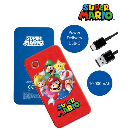 Baterie externă 10 000 mAh Super Mario