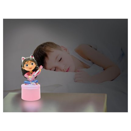 Luz nocturna con altavoz La casa de Muñecas de Gabby