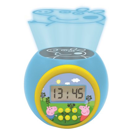 Wekker met projector Peppa Pig