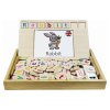 Szkoła słówek angielsko-francuska, drewniana Bio Toys