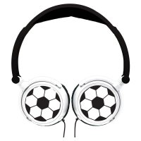 Opvouwbare bedrade hoofdtelefoon met voetbaldesign