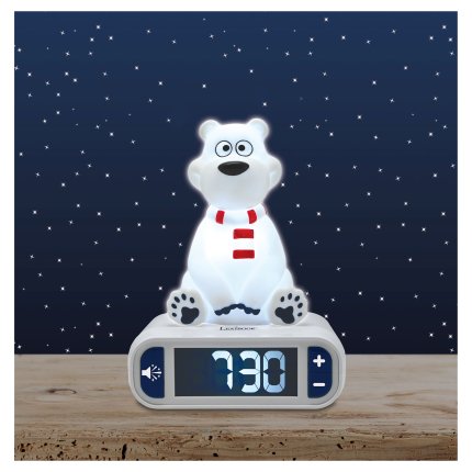 Budilica s noćnim 3D svjetlom Polarni medvjed