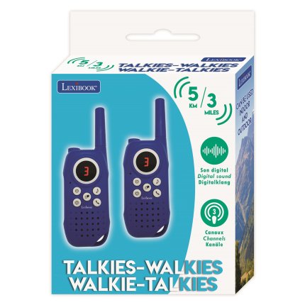 Digitale walkietalkies met een bereik tot 5 km, 3 kanalen