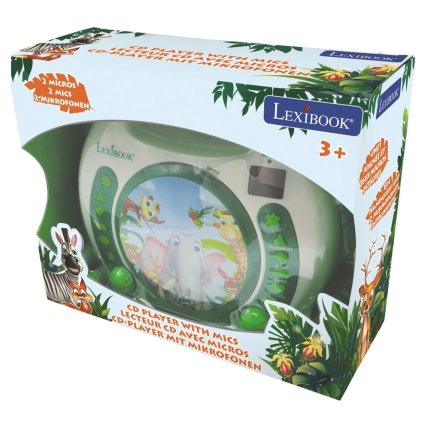 Animals Portable CD Player with 2 microphones