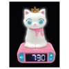 Alarm Clock with Cat 3D Night Light