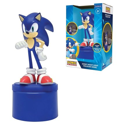 Designowa lampka nocna LED 3D Sonic 13 cm
