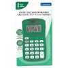 8-Digit Solar Pocket Calculator Green