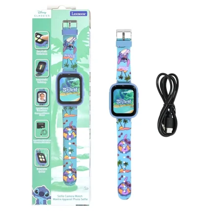 Multifunkční dětské hodinky - Disney Stitch