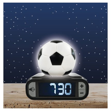 Despertador con luz nocturna 3D - Fútbol