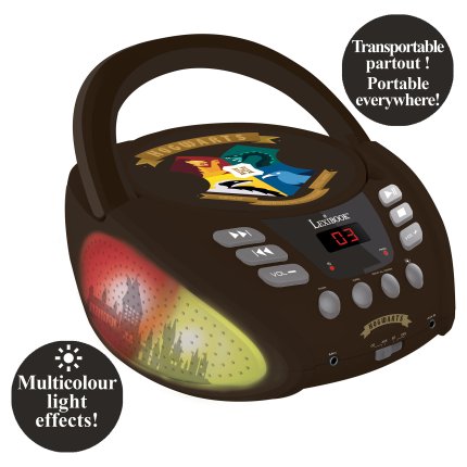 Bluetooth CD Player with Lights - Harry Potter