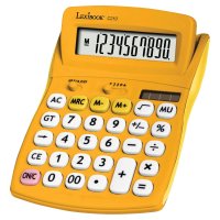 10-Digit Calculator with Adjustable Screen Angle Yellow