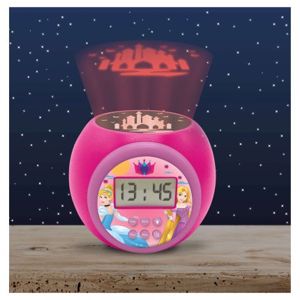 Wekker met projector - Disney Prinsessen
