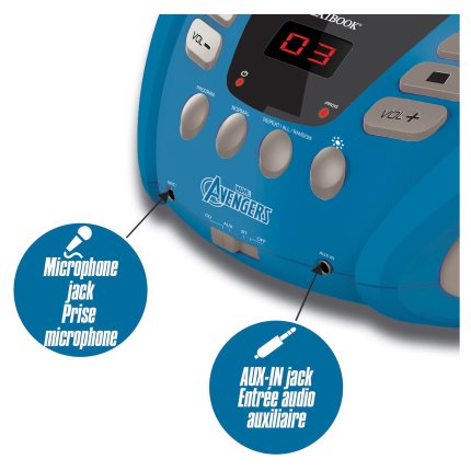 Lettore CD Bluetooth con luci - Avengers