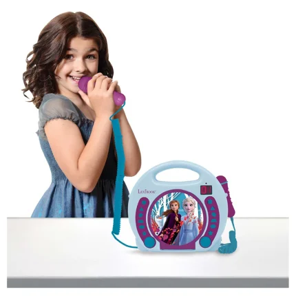 Přenosný CD přehrávač se 2 mikrofony - Ledové království