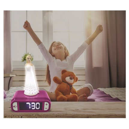 Budilica s noćnim 3D svjetlom Snježno kraljevstvo Elsa