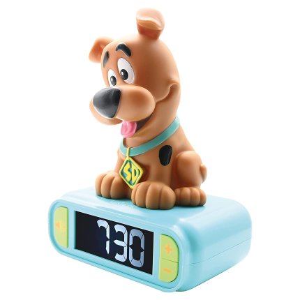 Alarm Clock with Scooby-Doo 3D Night Light