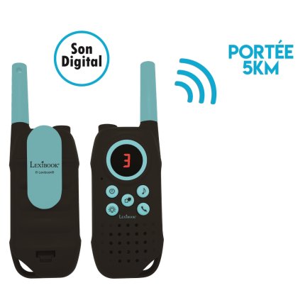 Digitale Funkgeräte mit einer Reichweite von bis zu 5 km, 3 Kanäle