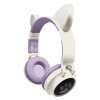 Cuffie wireless con orecchie di gatto luminose