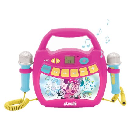 Leuchtender digitaler Karaoke-Player mit 2 Mikrofonen - Minnie Maus