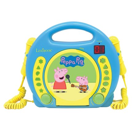 Lettore CD portatile con 2 microfoni Peppa Pig